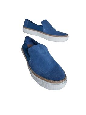 TOMS Women’s Sunset Suede Slip-On Sneakers Infinity Blue Size 9
